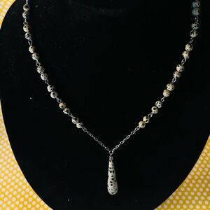 59. Dalmatian Jaspar & Stone Beaded Necklace